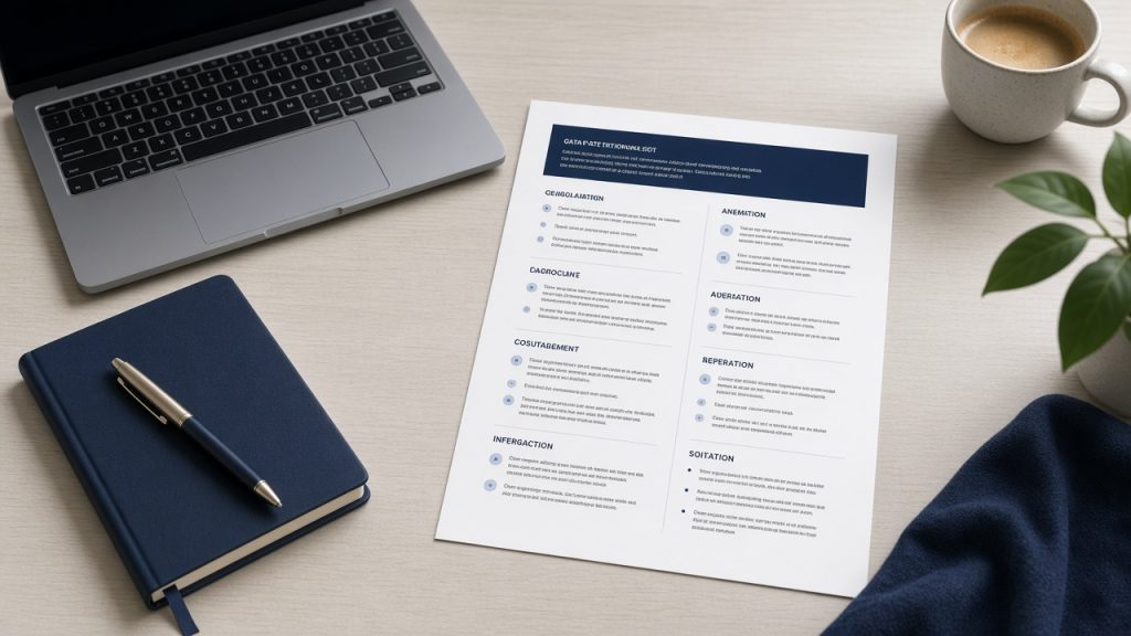 Professional resume preparation for Gulf jobs with a clear CV layout