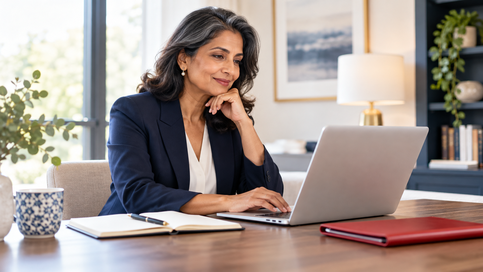 Professional preparing a cover letter after an employment gap